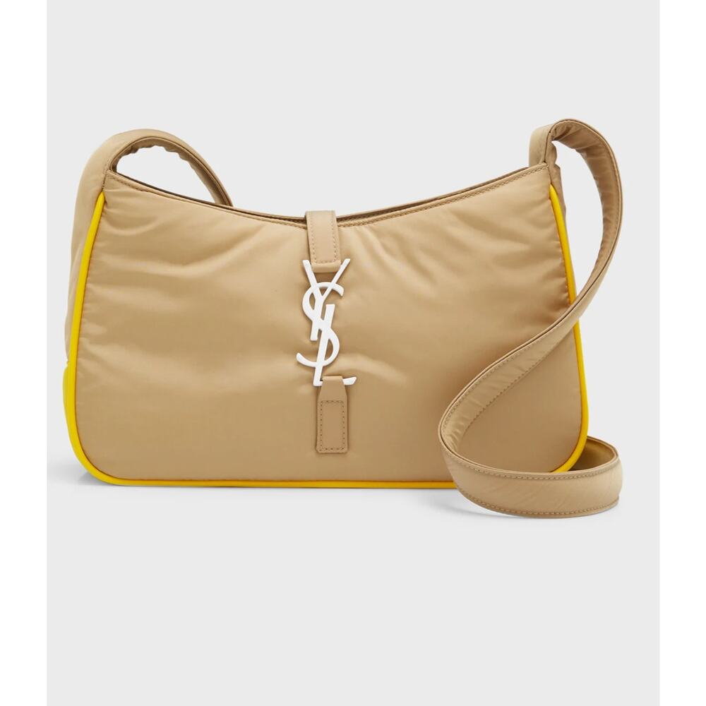 YSL Saint Laurent Women’s Le 5 À 7 Nylon Shoulder Bag Crossbody Made In Italy - Picture 1 of 16